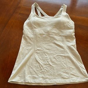 Lululemon, size 6, tank top with built-in bra